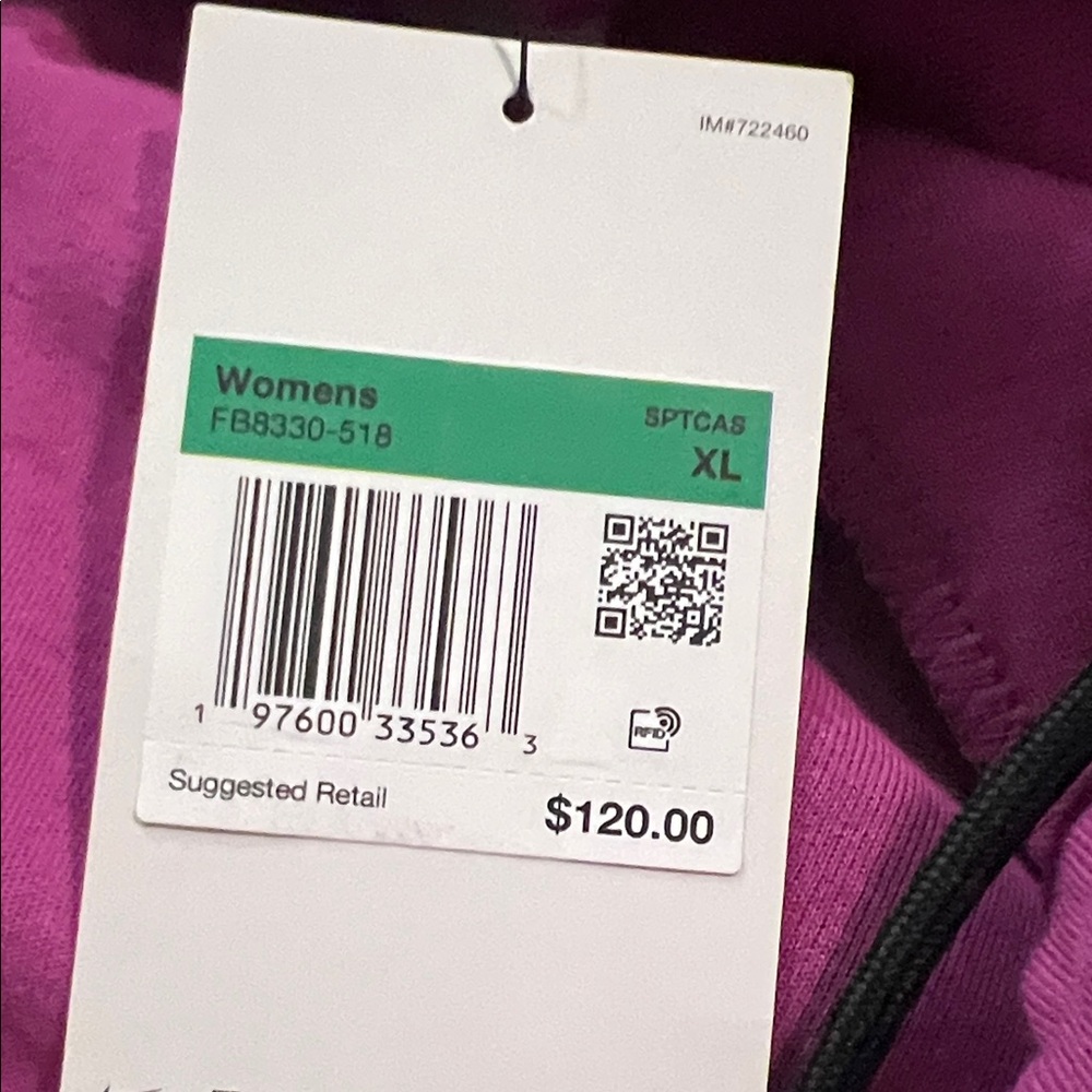 Nike Women's Purple Tech Fleece Jogger Pants XL - Picture 8 of 9